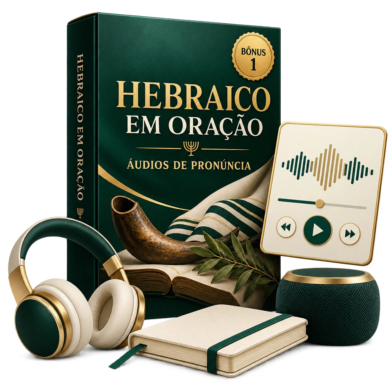 Bônus Hebraico em Oração com áudios de pronúncia