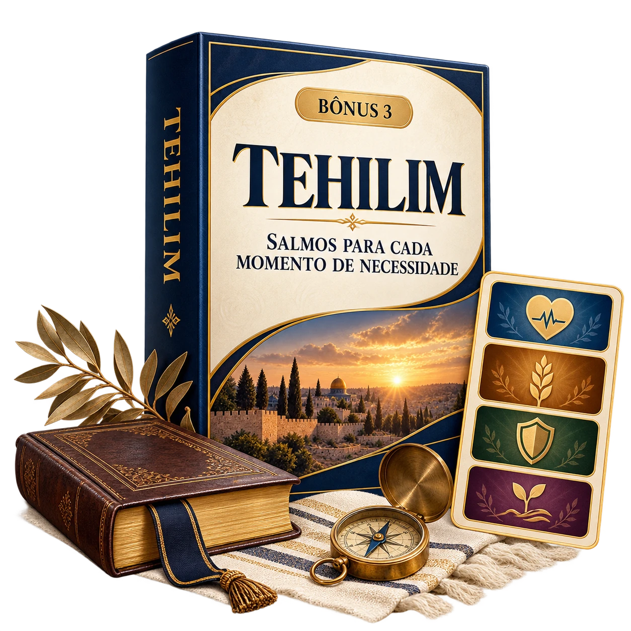 Bônus Tehilim com Salmos organizados por momento de necessidade