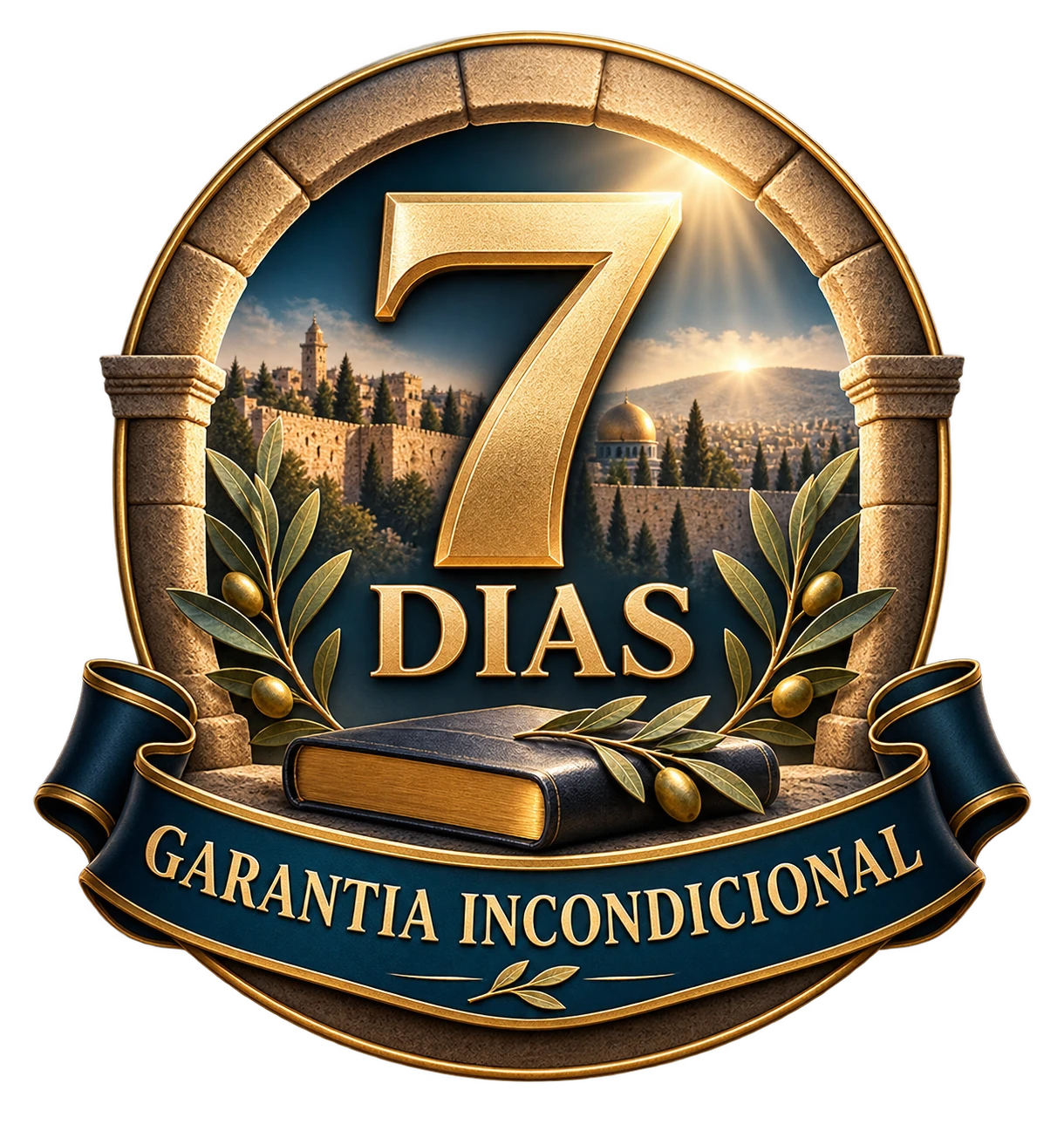 Garantia incondicional de 7 dias do Guia Cristão das Orações Judaicas